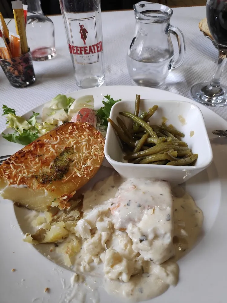 Fisch Mit Gegrillte Kartoffel